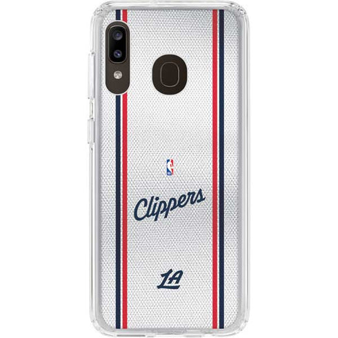 NBA Los Angeles Clippers Team Jersey Galaxy A20 Clear Case